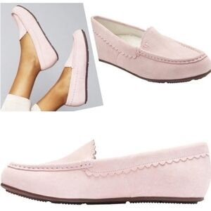 Vionic Pink Suede Loafers/Slippers!